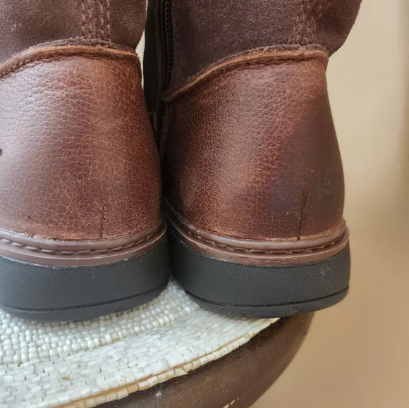 TIMBERLAND Tall Women's Brown Leather & Suede Riding Boots Siz.6 Like New. - Picture 6 of 8